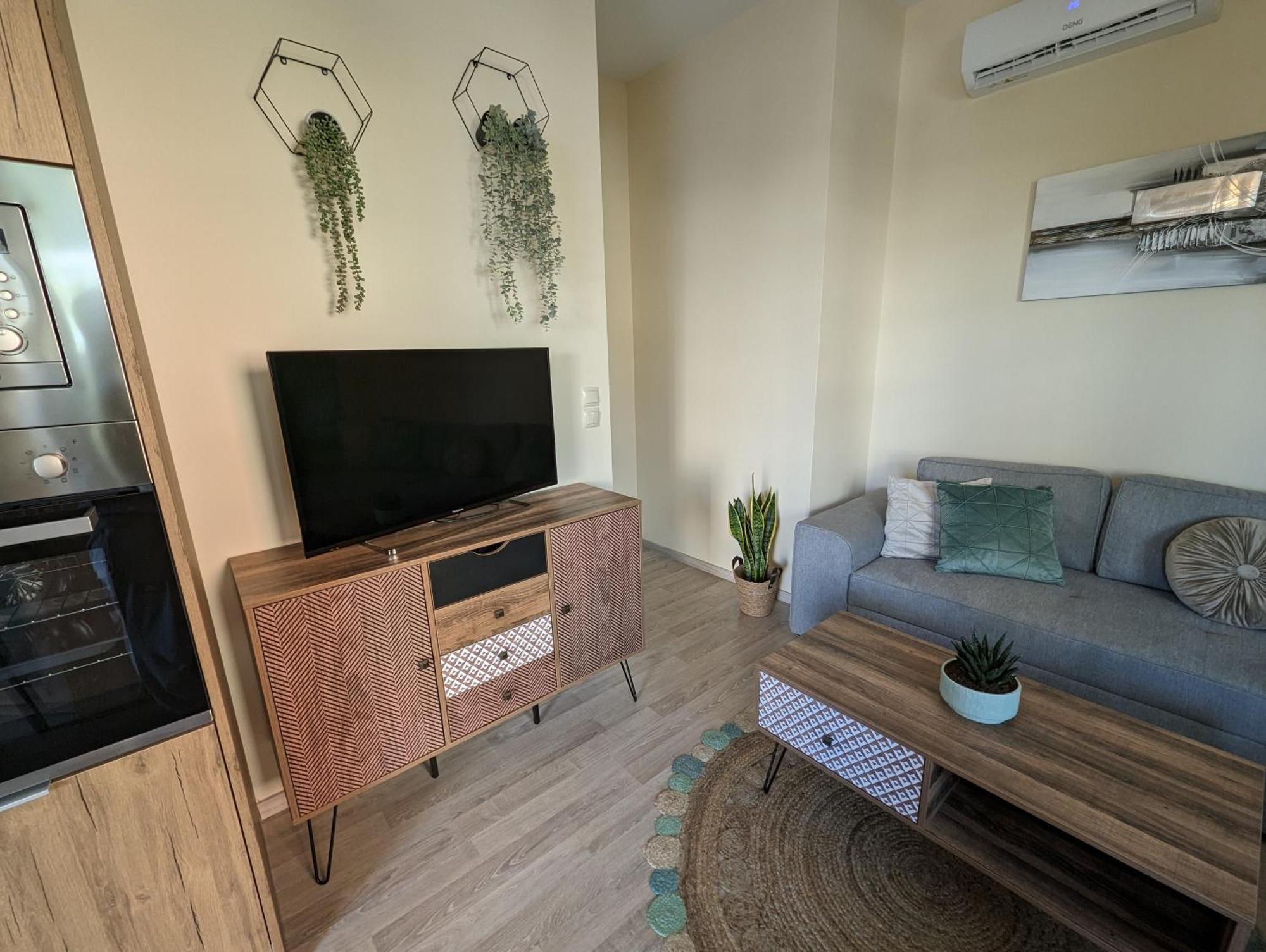 Modern Mint Sunny House Near The Airport Apartment Spata  Luaran gambar
