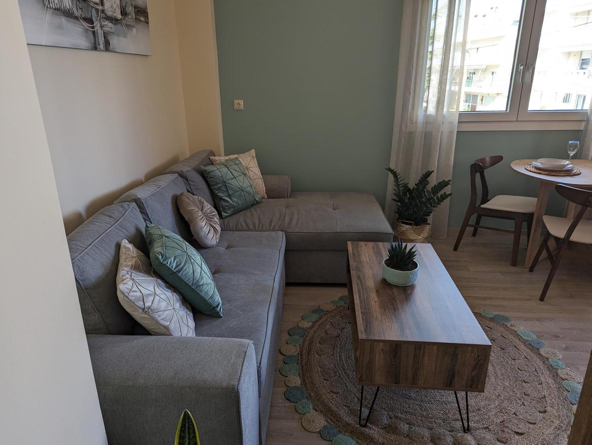 Modern Mint Sunny House Near The Airport Apartment Spata  Luaran gambar