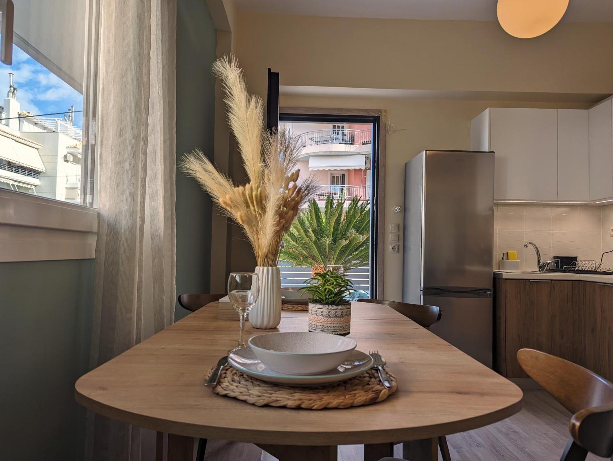 Modern Mint Sunny House Near The Airport Apartment Spata  Luaran gambar