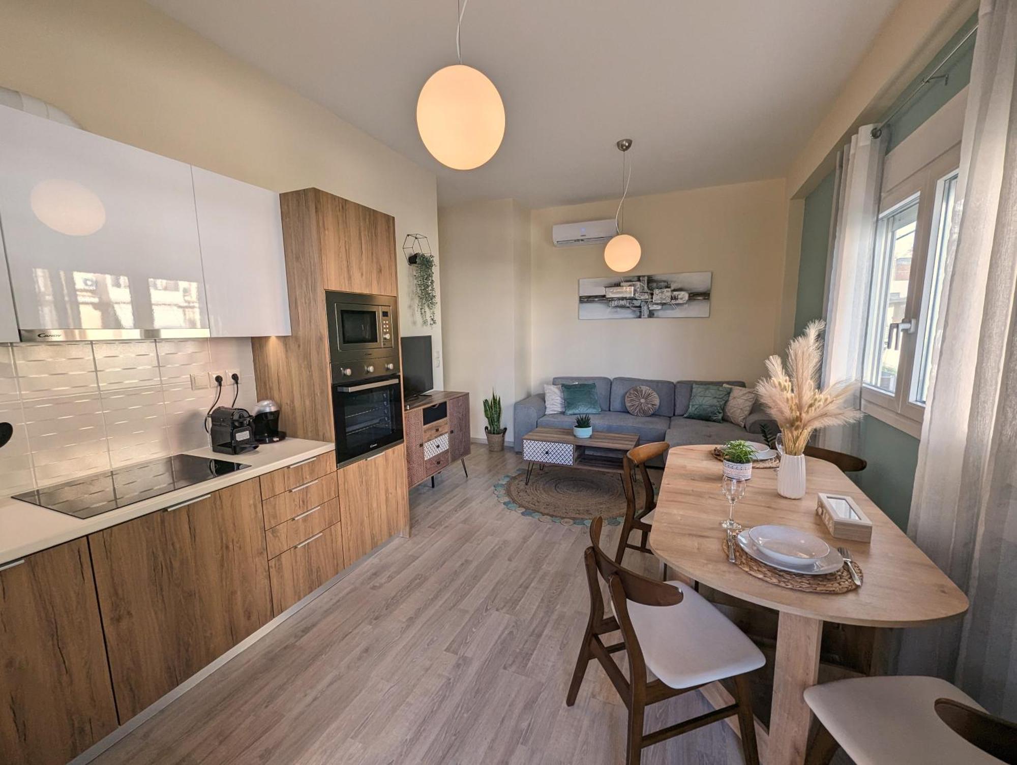 Modern Mint Sunny House Near The Airport Apartment Spata  Luaran gambar